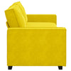 3-personers sofa 180 cm velour gul