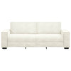 3-personers sofa 180 cm fløjl cremefarvet