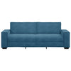 3-personers sofa 180 cm velour blå
