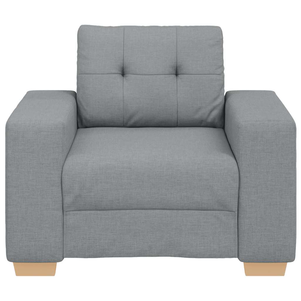 lænestol 60 cm stof lysegrå