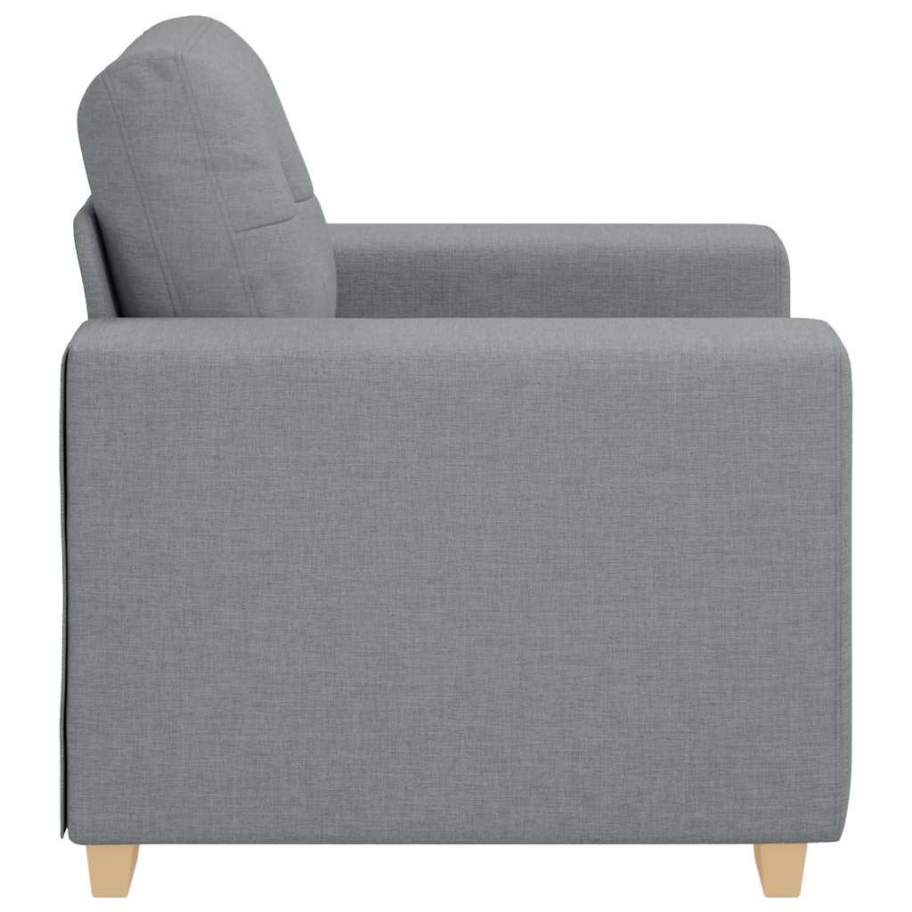 lænestol 60 cm stof lysegrå