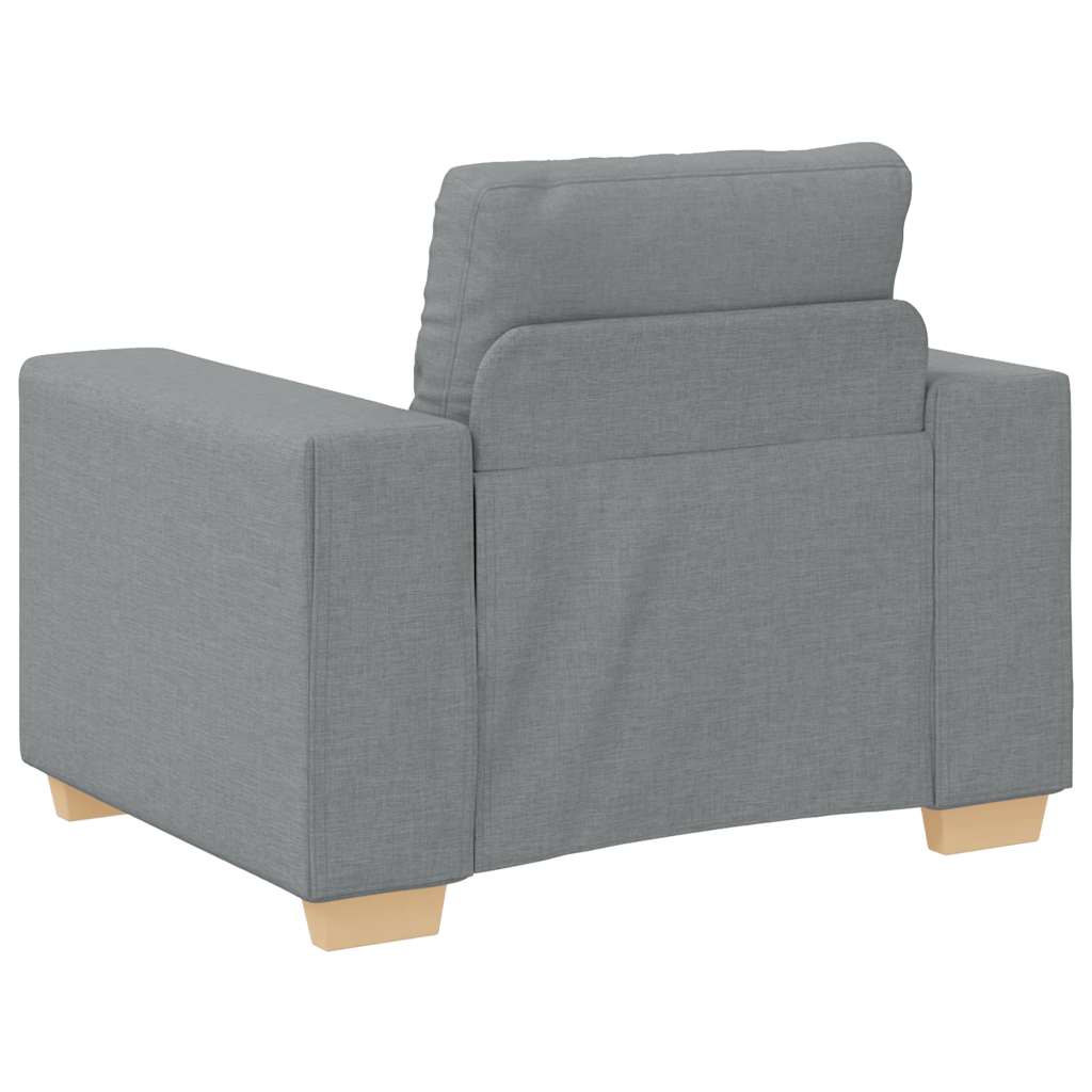 lænestol 60 cm stof lysegrå