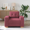 sofastol 60 cm stof vinrød