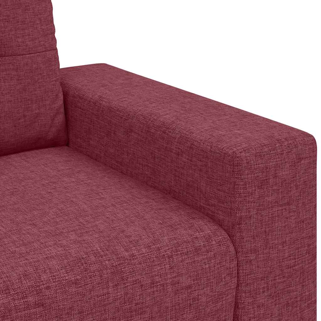 sofastol 60 cm stof vinrød