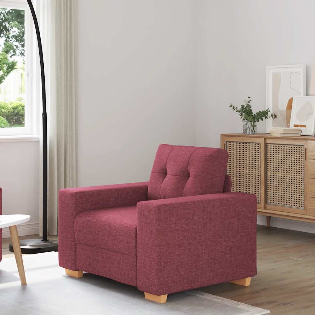 sofastol 60 cm stof vinrød