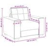 sofastol 60 cm stof brun