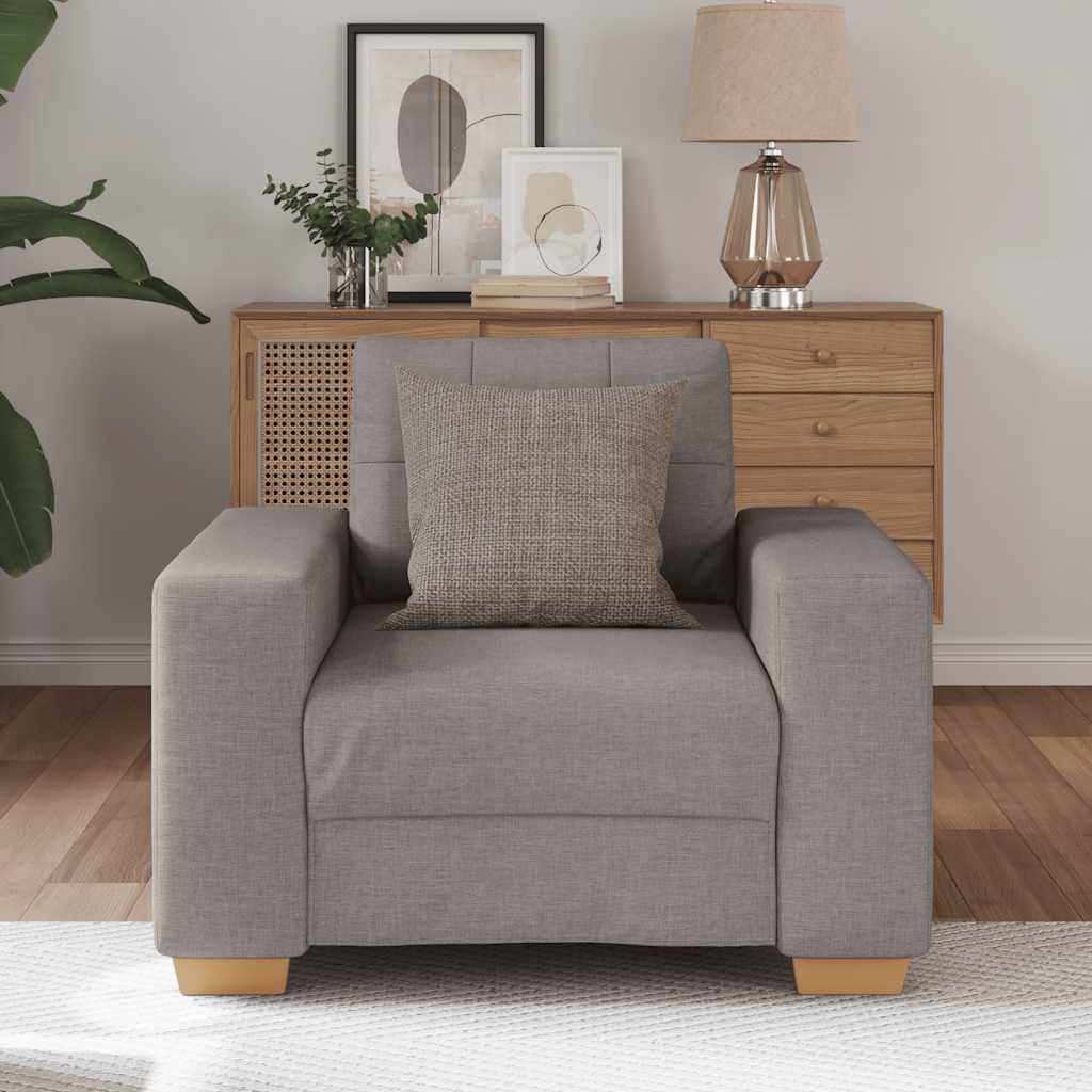 lænestol 60 cm stof gråbrun
