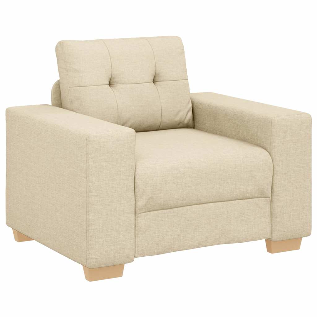 sofastol 60 cm stof cremefarvet