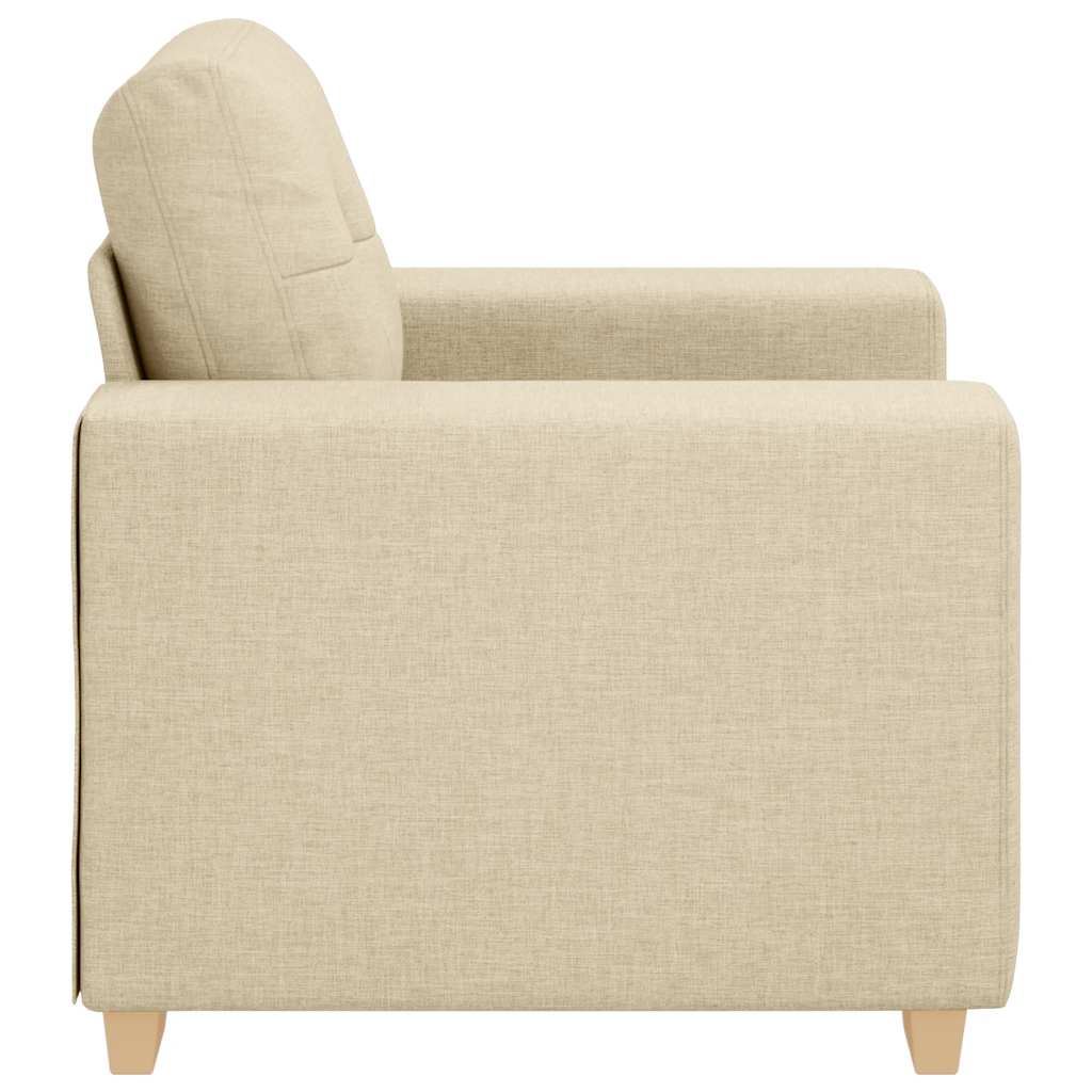sofastol 60 cm stof cremefarvet