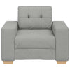 sofastol 60 cm stof skygrå