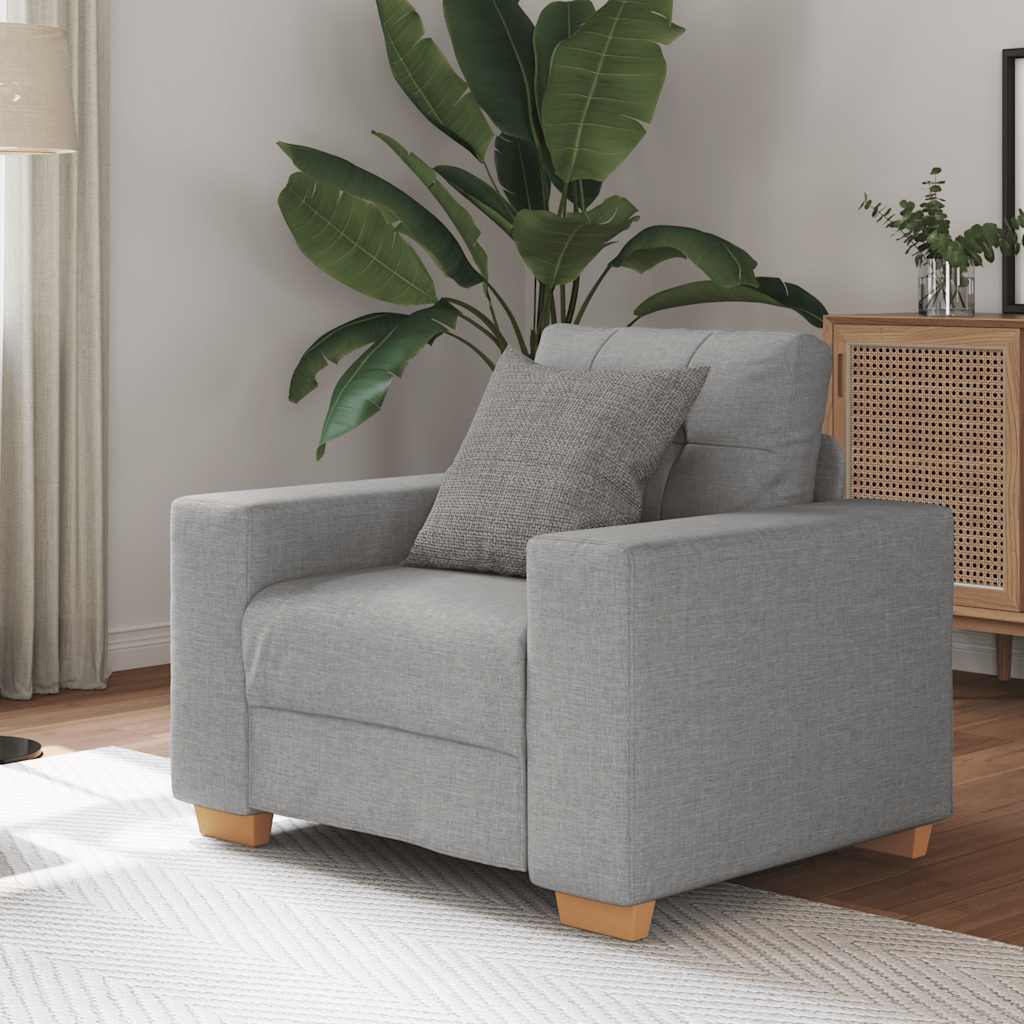 sofastol 60 cm stof skygrå