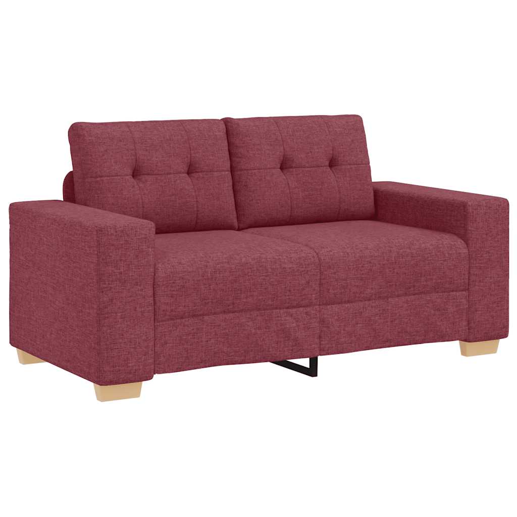 elskovssofa 120 cm stof vinrød