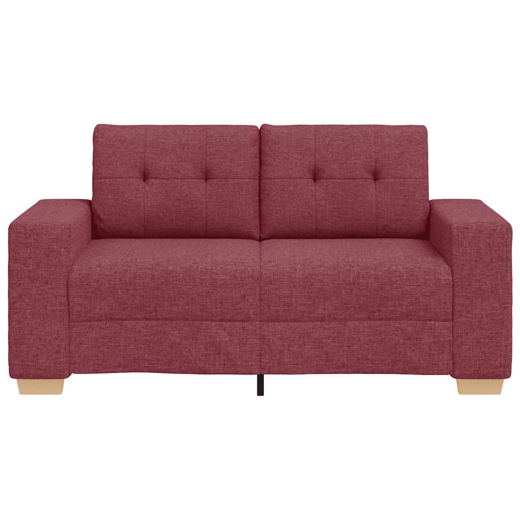 elskovssofa 120 cm stof vinrød