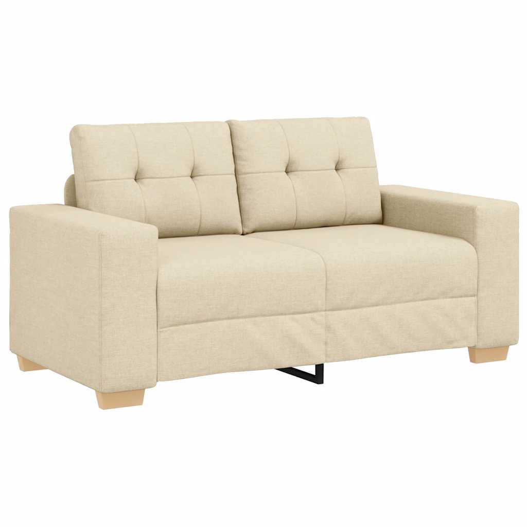 elskovssofa 120 cm stof cremefarvet