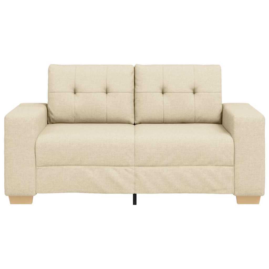 elskovssofa 120 cm stof cremefarvet