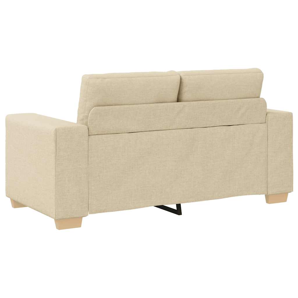 elskovssofa 120 cm stof cremefarvet