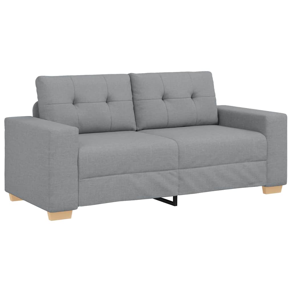 elskovssofa 140 cm stof lysegrå