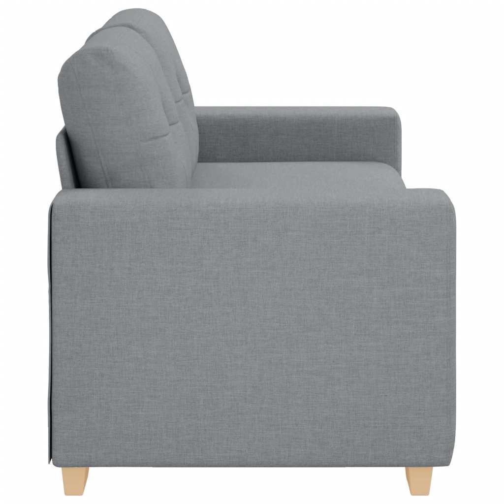 elskovssofa 140 cm stof lysegrå