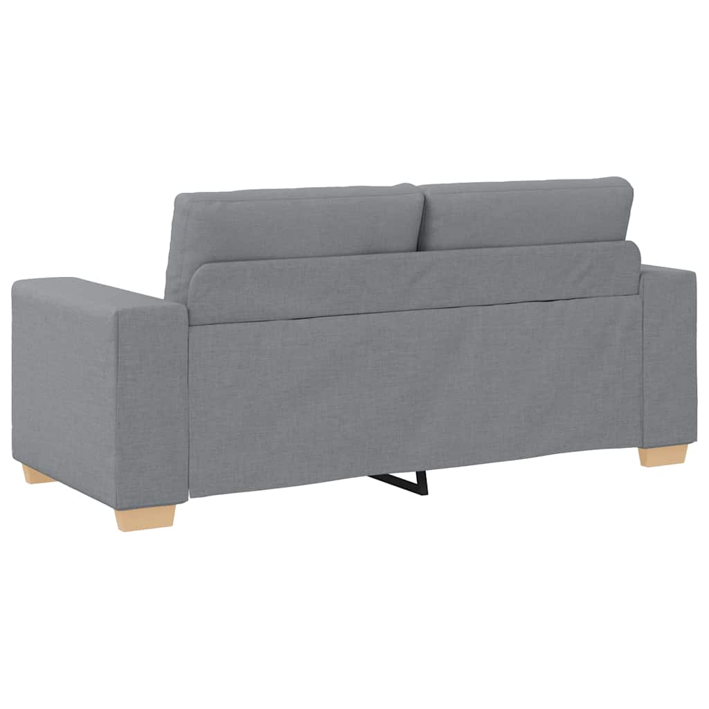elskovssofa 140 cm stof lysegrå