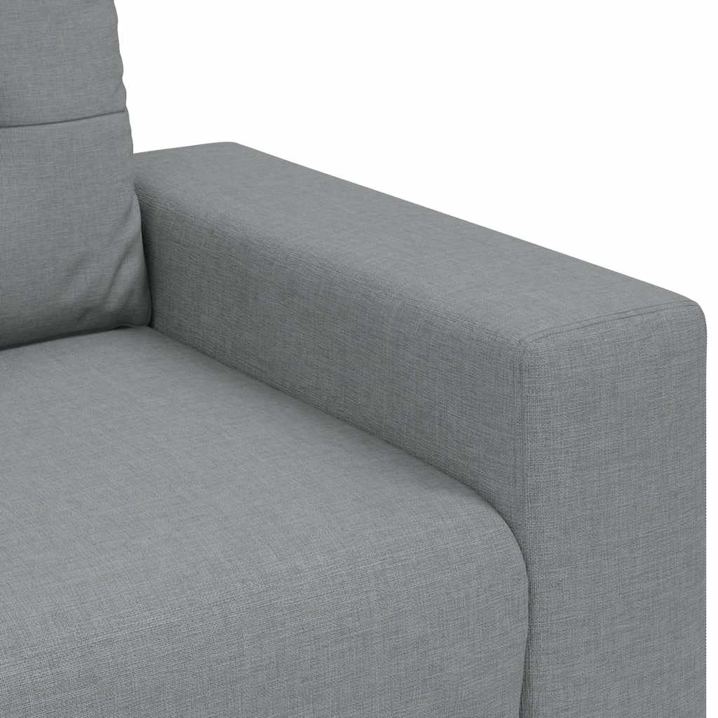 elskovssofa 140 cm stof lysegrå