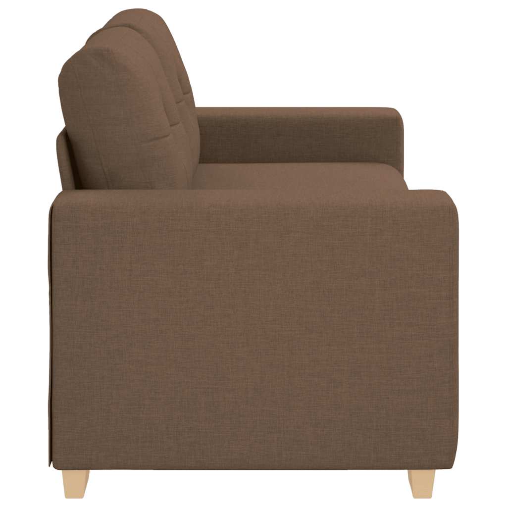 elskovssofa 140 cm stof brun