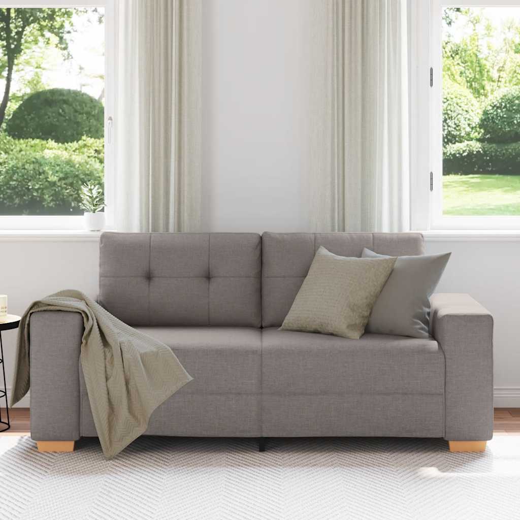 elskovssofa 140 cm stof gråbrun
