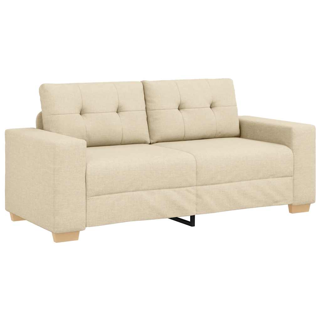 elskovssofa 140 cm stof cremefarvet