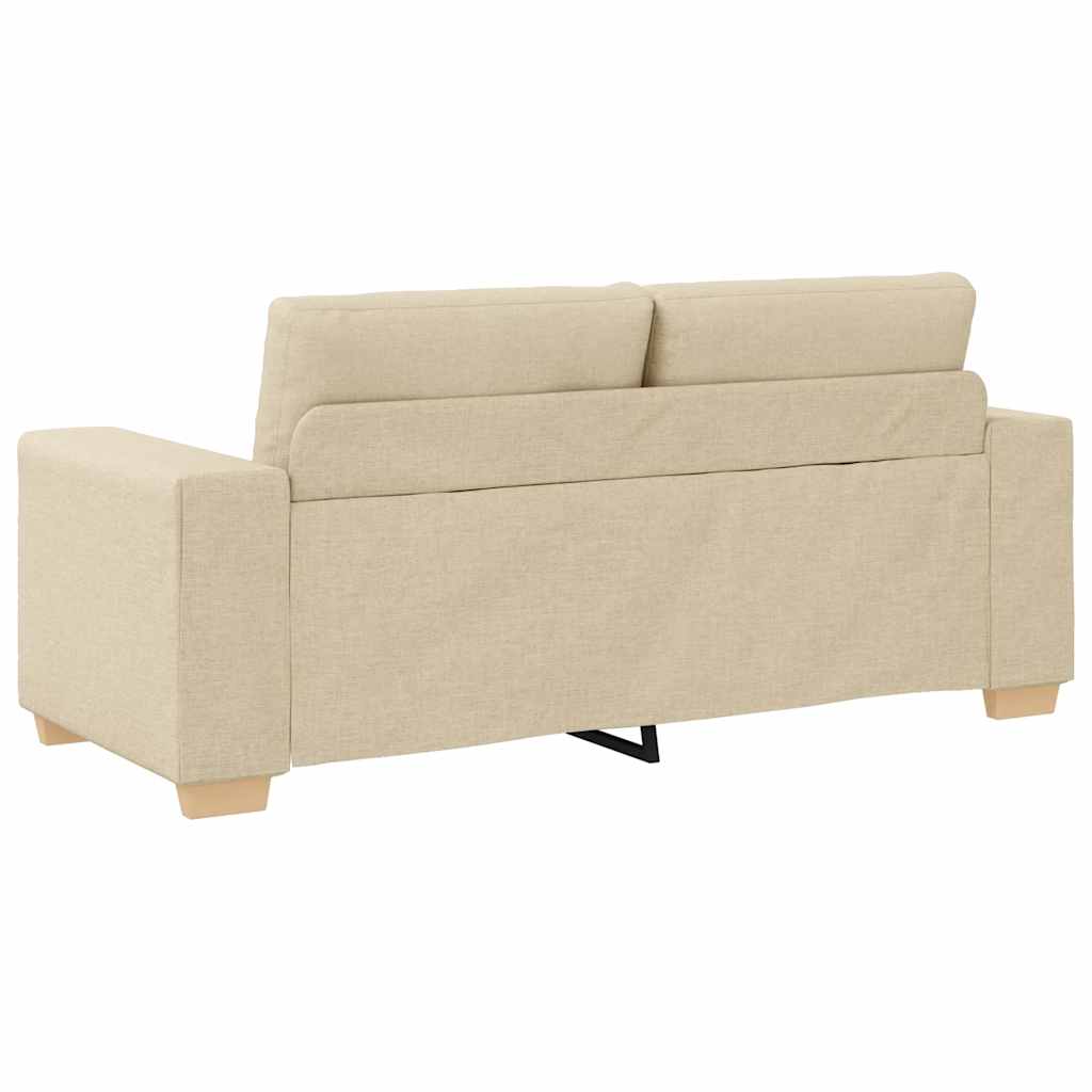 elskovssofa 140 cm stof cremefarvet