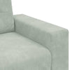 sofastol 60 cm fløjl lysegrå