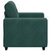 sofastol 60 cm fløjl lysegrøn