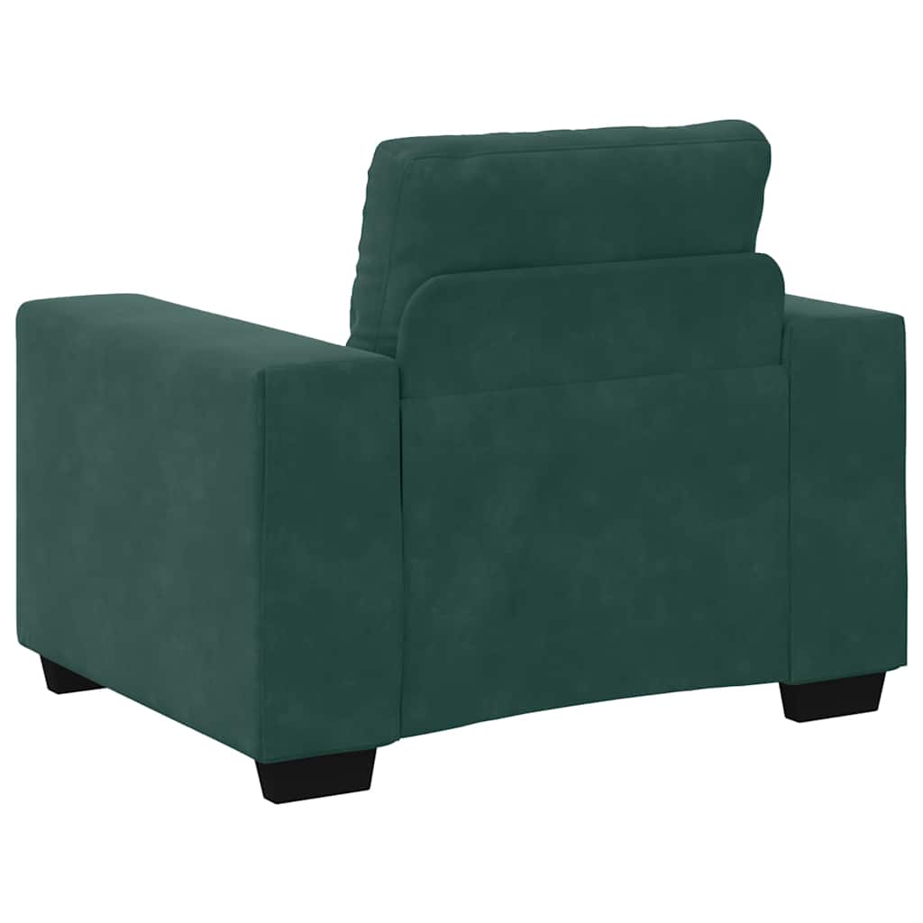 sofastol 60 cm fløjl lysegrøn
