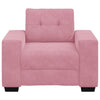 sofastol 60 cm fløjl lyserød
