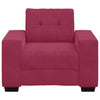 sofastol 60 cm fløjl vinrød