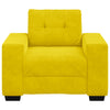 sofastol 60 cm fløjl gul
