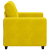sofastol 60 cm fløjl gul