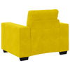 sofastol 60 cm fløjl gul