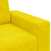sofastol 60 cm fløjl gul