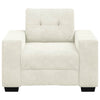 sofastol 60 cm fløjl cremefarvet