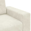 sofastol 60 cm fløjl cremefarvet