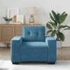 sofastol 60 cm fløjl blå