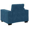 sofastol 60 cm fløjl blå