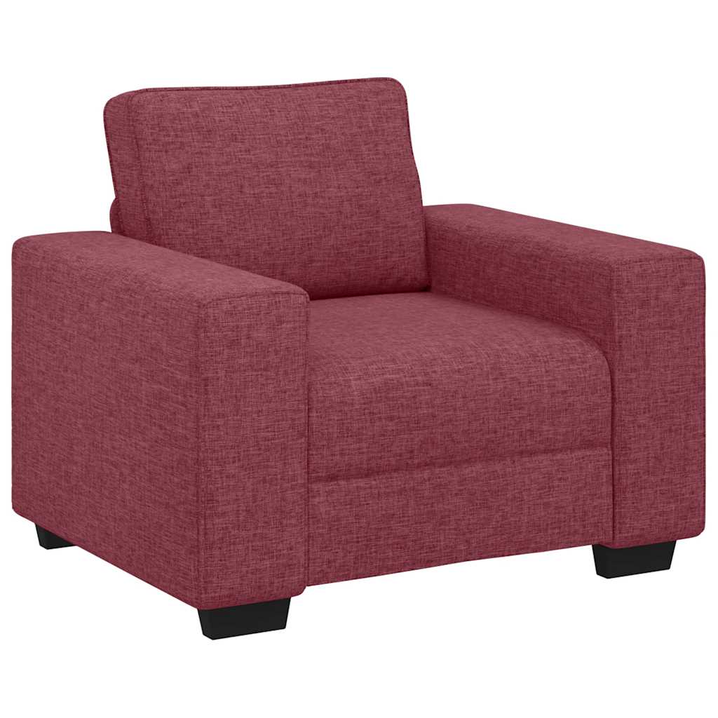 lænestol 60 cm stof vinrød