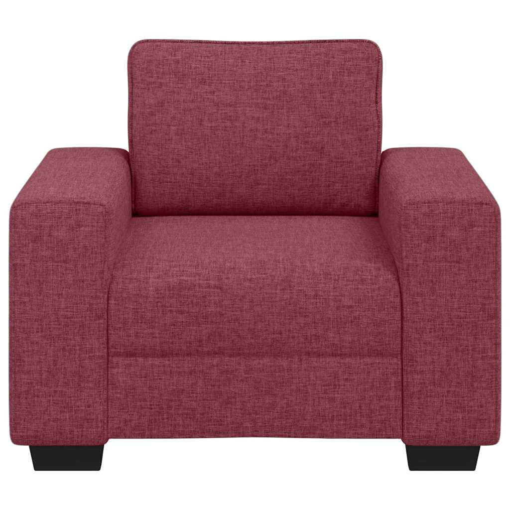 lænestol 60 cm stof vinrød