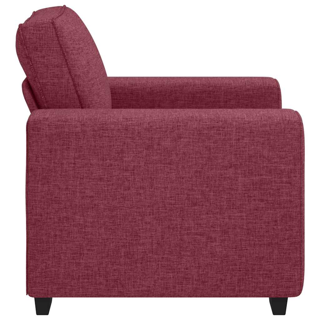 lænestol 60 cm stof vinrød