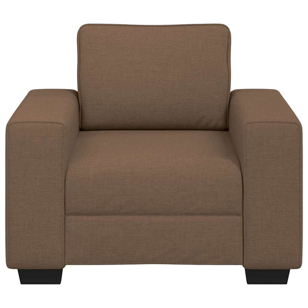 lænestol 60 cm stof brun