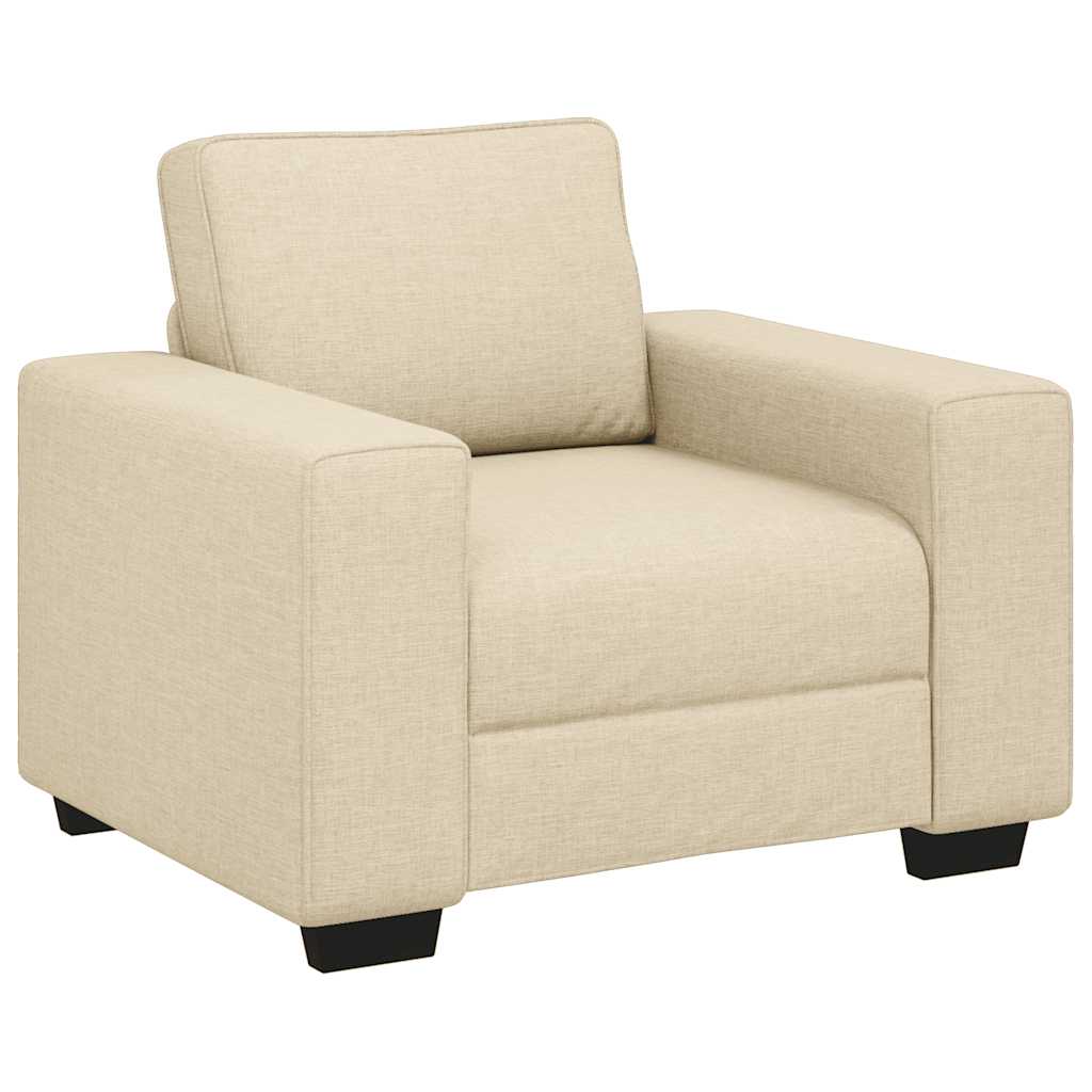 lænestol 60 cm stof cremefarvet