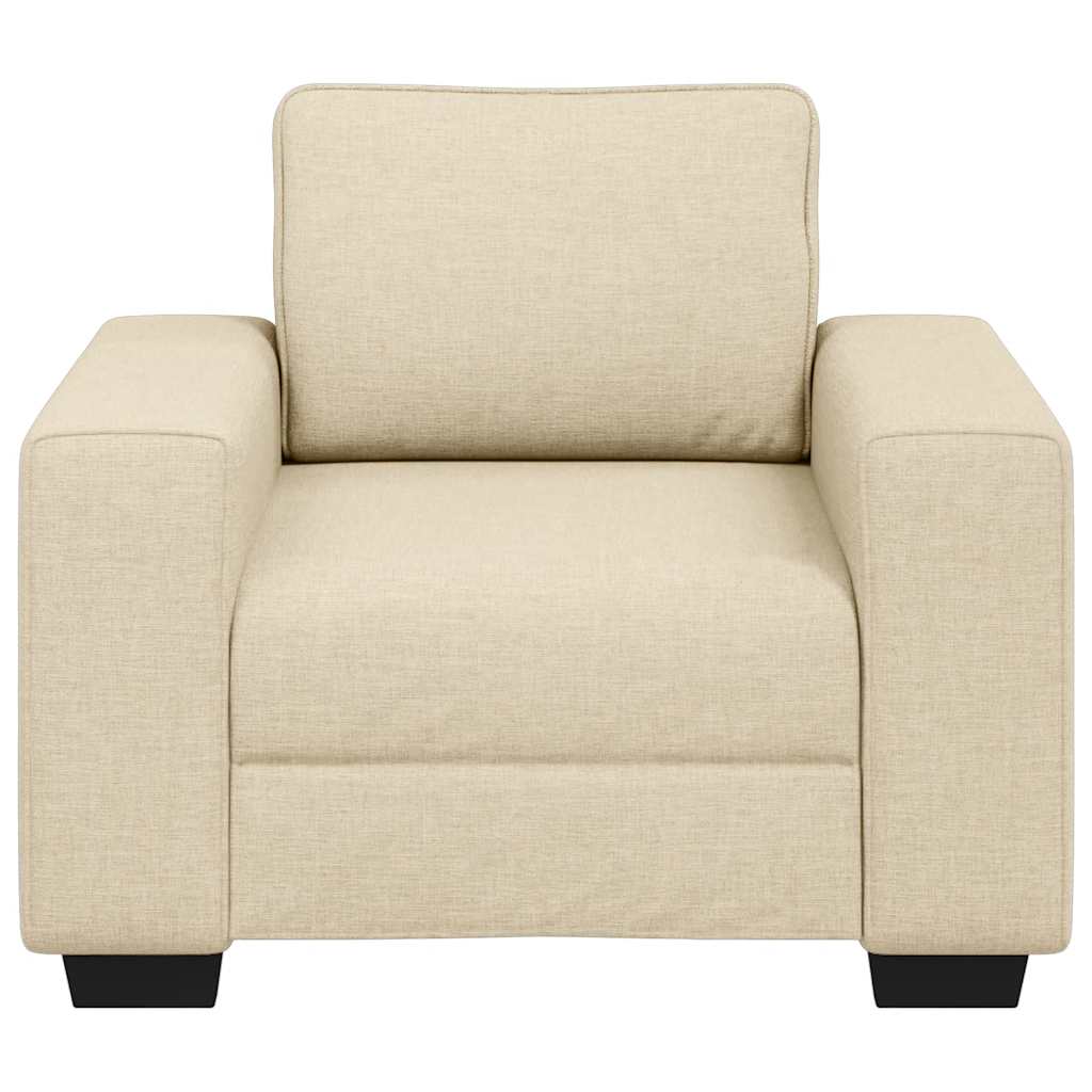 lænestol 60 cm stof cremefarvet