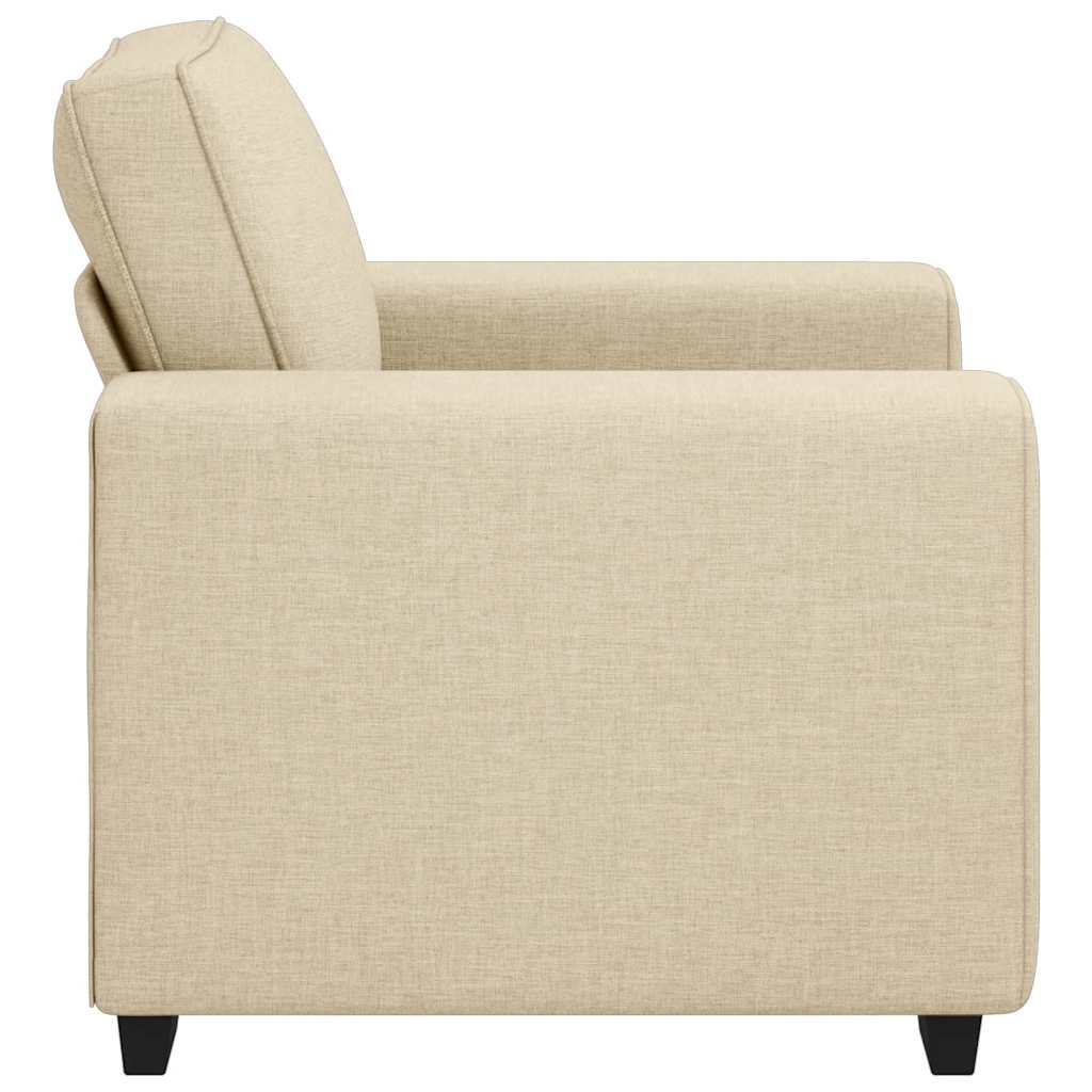 lænestol 60 cm stof cremefarvet