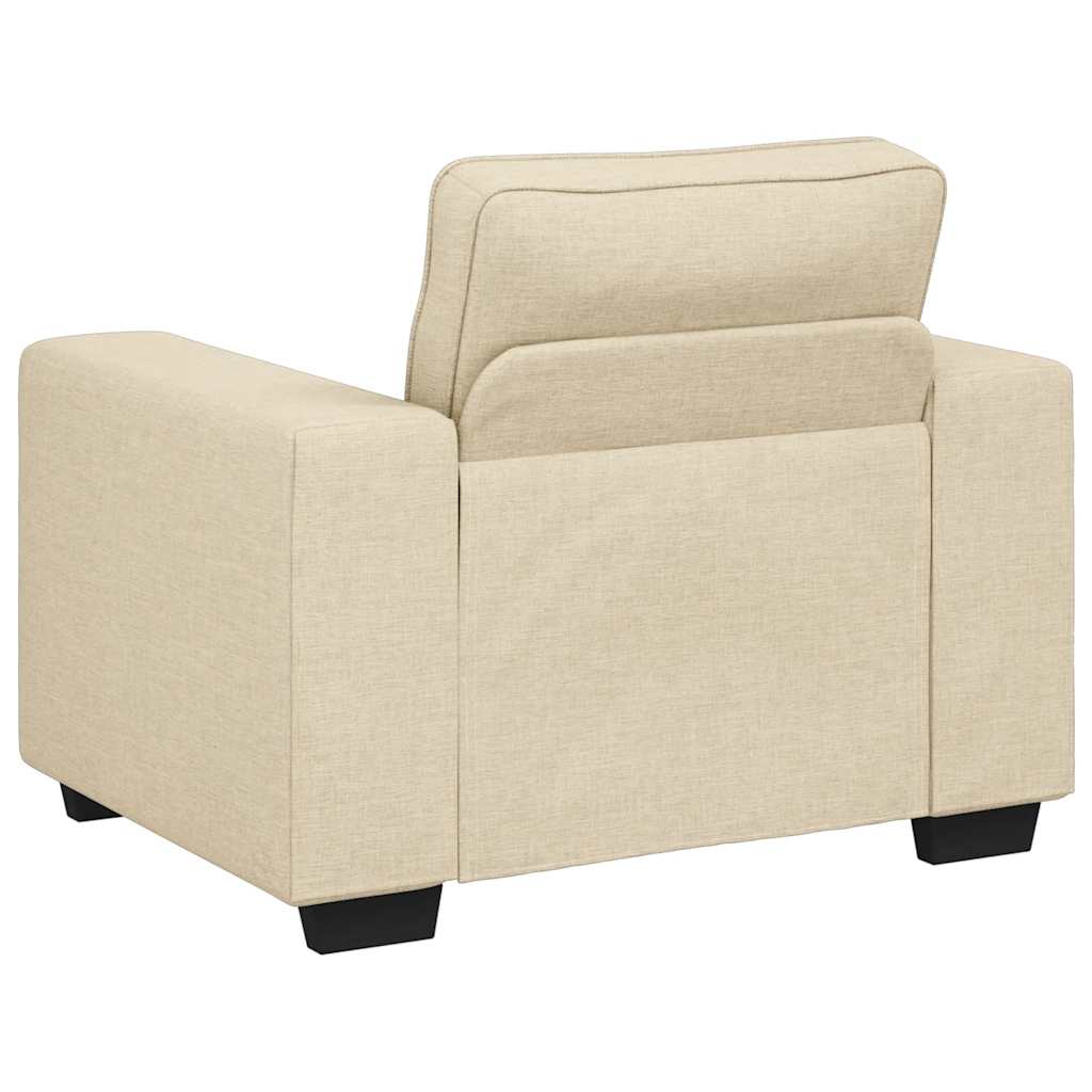 lænestol 60 cm stof cremefarvet