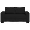 2-personers sofa 120 cm stof sort